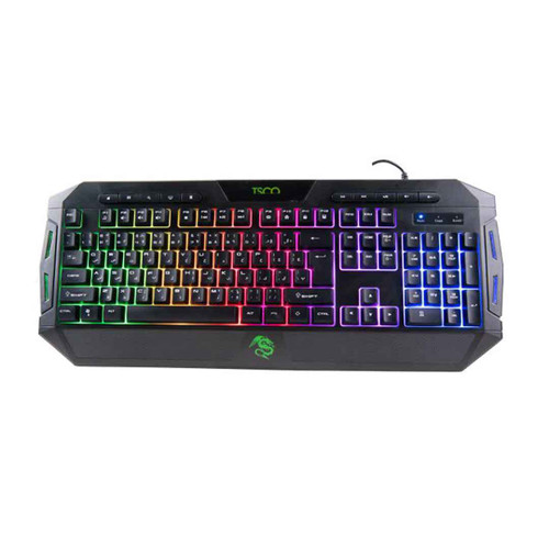 کیبورد گیمینگ تسکو مدل TK 8124 GA با نور پسزمینه LED و طراحی ارگونومیک