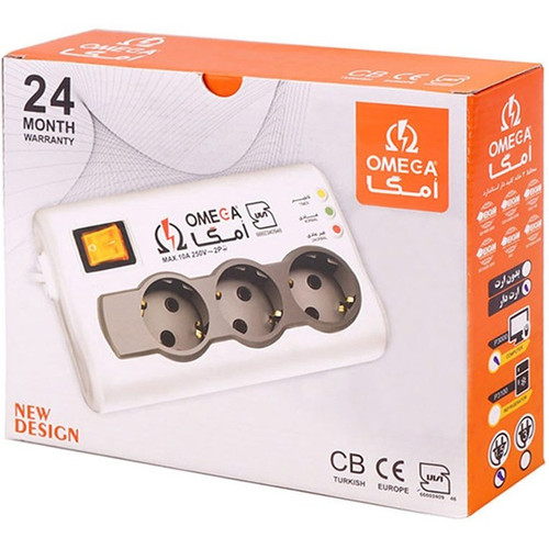 محافظ ولتاژ امگا مدل P3100 سه خانه