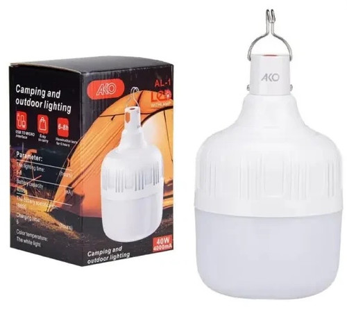 لامپ ال ای دی شارژی 40 وات آکو مدل اضطراری پایه E27